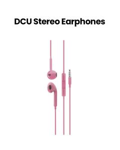 DCU Tecnologic Stereo Earphones 3.5 mm Jack – Pink |34151002