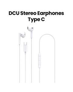 DCU Tecnologic Stereo Earphones USB Type-C – White |34151010