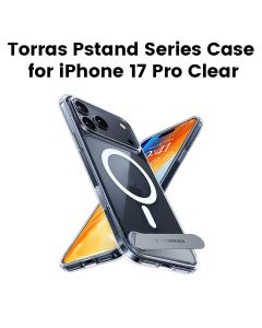 Torras Pstand Series Mobile Case for iPhone 17 Pro - Clear| X00FX2566