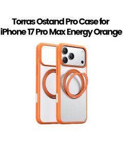 Torras Ostand Pro Series Mobile Case for iPhone 17 Pro Max - Energy Orange | X00FX2587
