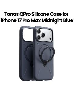Torras QPro Silicone Mobile Case for iPhone 17 Pro Max - Midnight Blue | X00FX2593