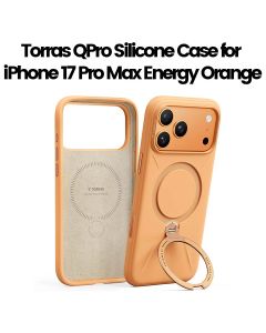 Torras QPro Silicone Mobile Case for iPhone 17 Pro Max - Energy Orange| X00FX2595
