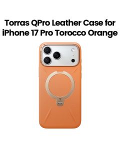 Torras QPro Leather Mobile Case for iPhone 17 Pro - Torocco Orange | X00FX2604