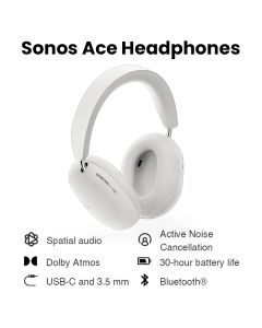 Sonos ACE Wireless Over-Ear Headphones with Noise Cancellation