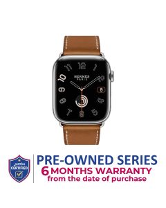 Apple Watch Series 9 Hermes 45mm Stainless Steel & Ceramic Saphire Crystal | MRQQ3ZP/A (Pre-Owned)