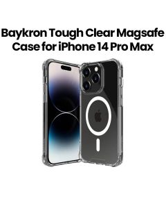 Baykron Tough Clear MagSafe Compatible Case for iPhone 14 Pro Max - Antibacterial & Anti-Yellow | BKR-PR-IP14PMAX-6.7-M
