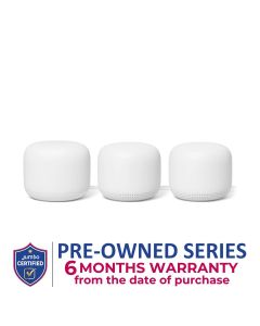 Google AC-1304 WiFi Solution Single WiFi Point Router Replacement for Whole Home Coverage - Pack of 3