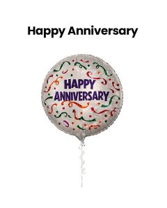 Happy Anniversary Banner | Gold