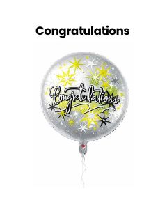 Congratulations Printed Foil Balloon 18" | Mixed Designs