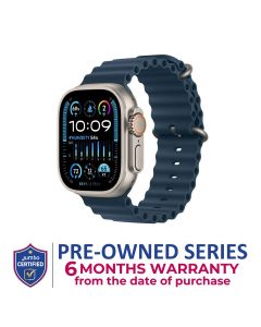 Apple Watch Ultra 2 49mm Titanium Case with Blue Ocean Band - GPS + Cellular