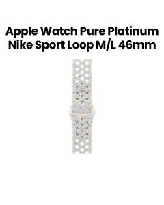 Apple 46mm Pure Platinum Nike Sport Band - M/L | MYL53ZM/A