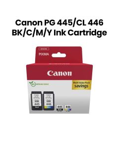 Canon Ink Cartridge Combo for TS3140, TS3340, TS3440, TS3640, TR4640, TR4645 | PG‑445 + CL‑446