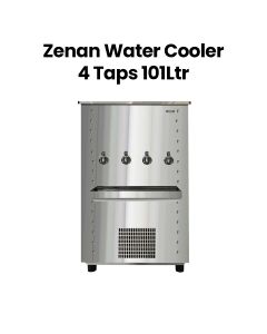 Zenan 85 Gallon 4-Tap Water Cooler R134A Refrigerant - Silver |ZWC-85GT4