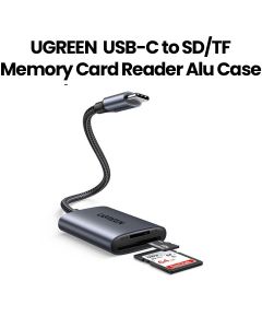 UGREEN USB-C to SD/TF Memory Card Reader Alu Case | UG-USBC-CM401-CRD-READR