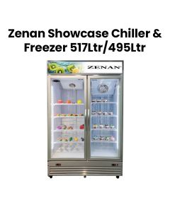 Zenan Showcase Freezer/Chiller - 517L/495L - White |ZFSC980FDX