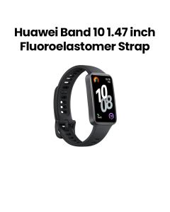 Huawei Band 10 - Black - Black Fluoroelastomer Strap 