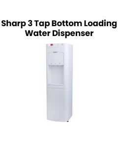 Sharp Water Dispenser Bottom Loading 3 Tap White | SWD-E3BL-WH3