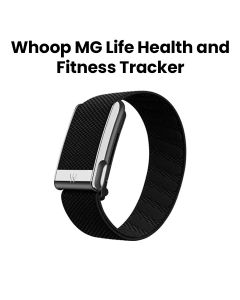 Whoop MG Health and Fitness Tracker with 12 Months Subscription- Obsidian Titanium Band |LIFE