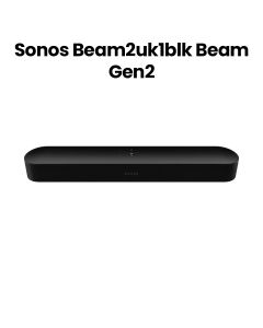Sonos Beam Gen 2 Smart Soundbar – Black | BEAM2UK1BLK