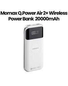Momax Q.Power Air 2+ 20000mAh Wireless Power Bank | White | IP92W