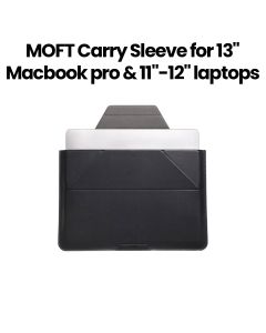 Moft Carry Sleeve for 13" MacBook Pro and 11"-12" Laptops | Black | MB002-1-13A-BK