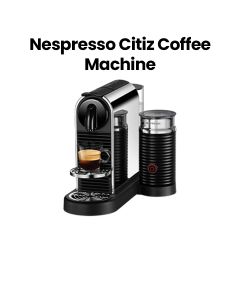Nespresso Citiz Platinum & Milk Coffee Machine – Platinum | GNN133MCL00186