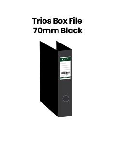 Trios Box File F/S 70mm | TS-BF-85001 - Black