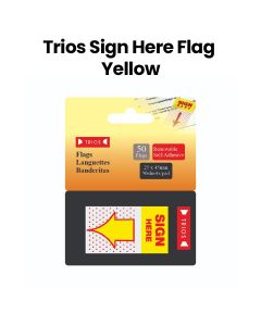 Trios Sign Here Flag | Yellow | TS-SH5425