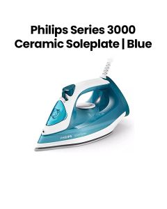 Philips Series 3000 Steam Iron + 2400W Ceramic Soleplate | Blue | DST3011/26