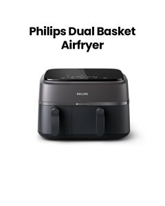 Philips Series  3000 Dual Airfryer 2-Basket Cooking 9.0L | Black | NA350/00