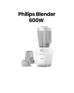 Philips Series 3000 Blender 600W Plastic Jar | Black | HR2191/20