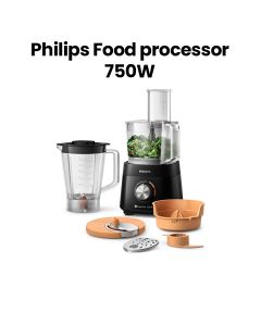 Philips Viva Food Processor 750W Motor & 19 Functions | Black | HR7302/90