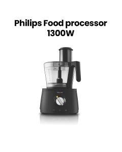 Philips Avance Collection Food Processor 1000W Power Plastic Bowl | Black | HR7776/91