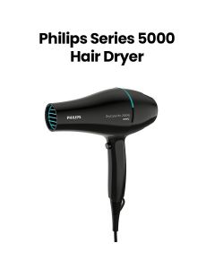 Philips Series 5000 Hair Dryer + Professional Motor | Black | BHD272/03