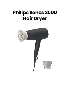 Philips Series 3000 Hair Dryer + Compact & Powerful | Black | BHD302/13