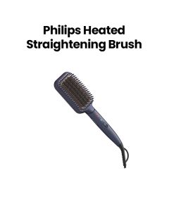 Philips Heated Straightening Brush + Ionic Care | Black | BHH885/03