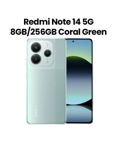 Redmi Note 14 5G 8GB RAM 256GB ROM Smartphone | Coral Green | MZB0IOGEU