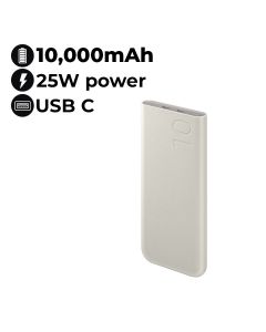 Samsung Power Bank - White | 10000mAh | EB-P3400XUEGWW
