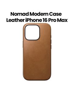 Nomad Modern Leather Case for iPhone 16 Pro Max | English Tan-C | Leather | NM01691785