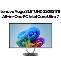Lenovo Yoga AIO 32ILL10 31.5" UHD All-in-One PC Intel Core Ultra 7 32GB RAM 1TB SSD Win 11 Pro | Black | 32ILL10