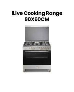 iLive Cooking Range 90x60cm | Black/Silver | SO296.50LGXBG