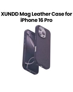 XUNDD Mag Leather Case for iPhone 16 Pro | Black | XDD-0027