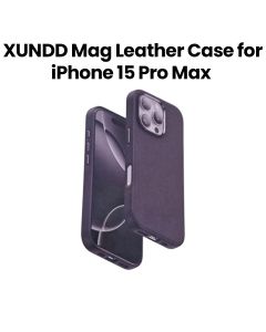 XUNDD Mag Leather Case for iPhone 15 Pro Max | Black | XDD-0027