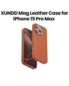 XUNDD Mag Leather Case for iPhone 15 Pro Max | Brown | XDD-0027