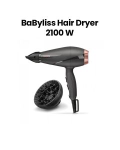 BaByliss Hair Dryer AC Motor 2100W with Diffuser | Black | 6709SDE