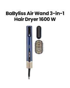 BaByliss Air Wand 3-in-1 Hair Styler Straightener & Hot Air Brush | Blue | AS6550SDE