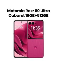 Motorola Razr 60 Ultra 16GB+512GB Smartphone | Cabaret | PB8R0063AE (XT2551-6)