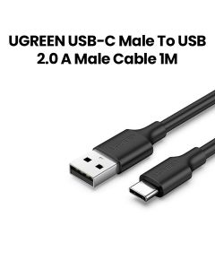 UGREEN USB-A 2.0 to USB-C Cable Nickel Plating 1M | White | UG-CBL-US287-USBC-A-1M-WHT
