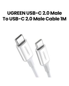 UGREEN USB-C 2.0 to USB-C 2.0 Cable 1M | White | UG-CBL-US264-USBC-USBC-1M-WHT