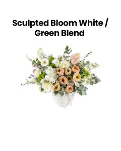The Sculpted Bloom | White/Green Blend